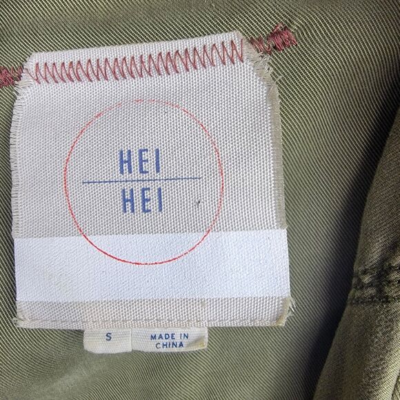 Anthropologie Hei Hei Jacket Women Small Military Army Green Utility Jacket - Picture 3 of 16